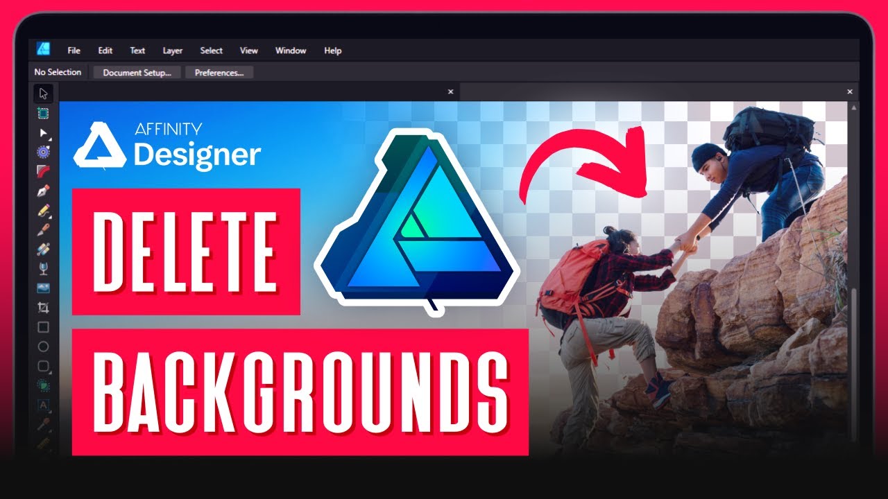 Удалить фон из изображения в Affinity Designer