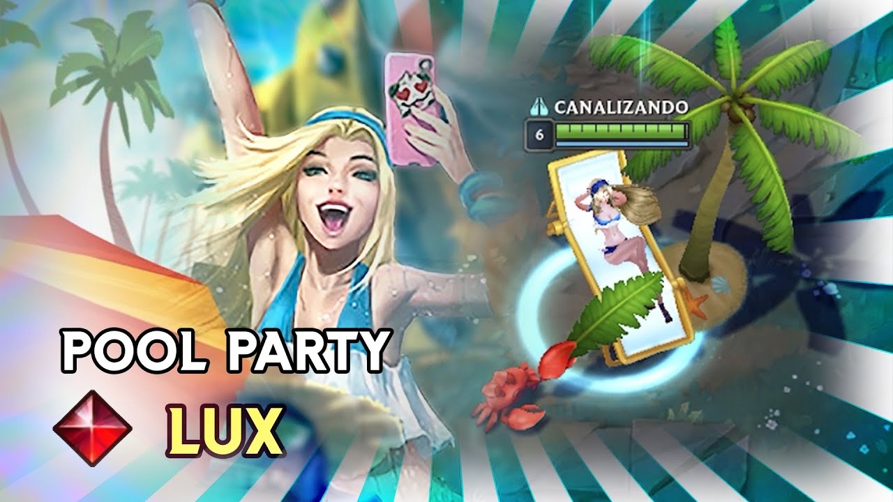 Pool Party Lux League of Legends Custom Skin Showcase