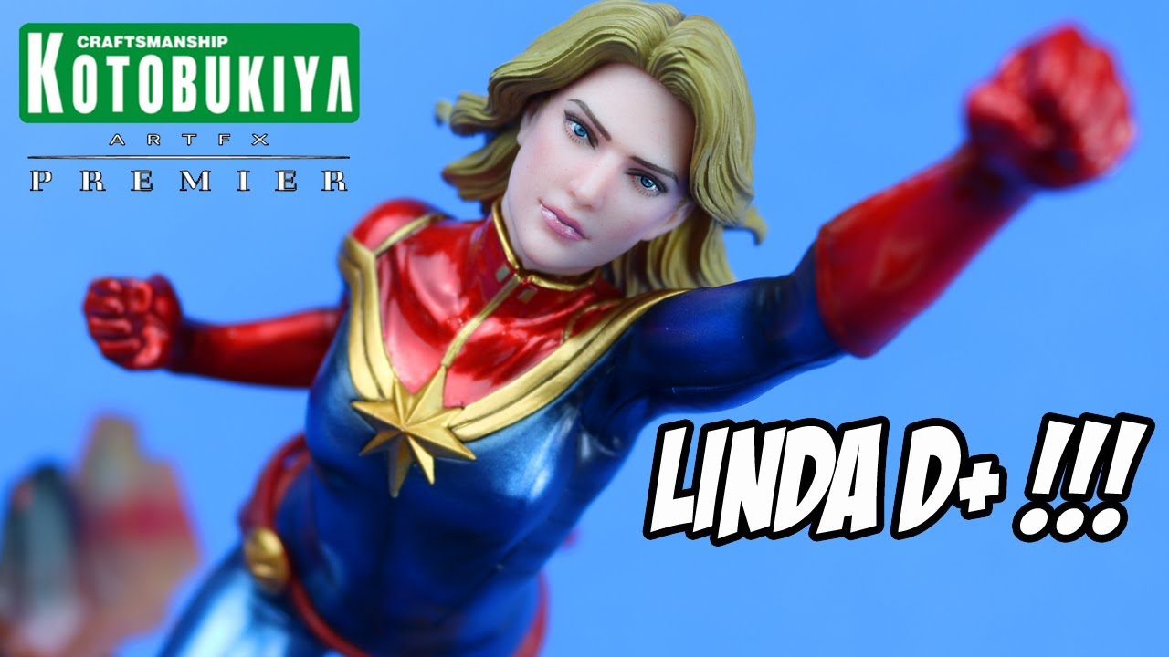 CAPTAIN MARVEL / CAPITÃ MARVEL ArtFX Premier Kotobukiya Women of Marvel - Statue Unboxing + Review