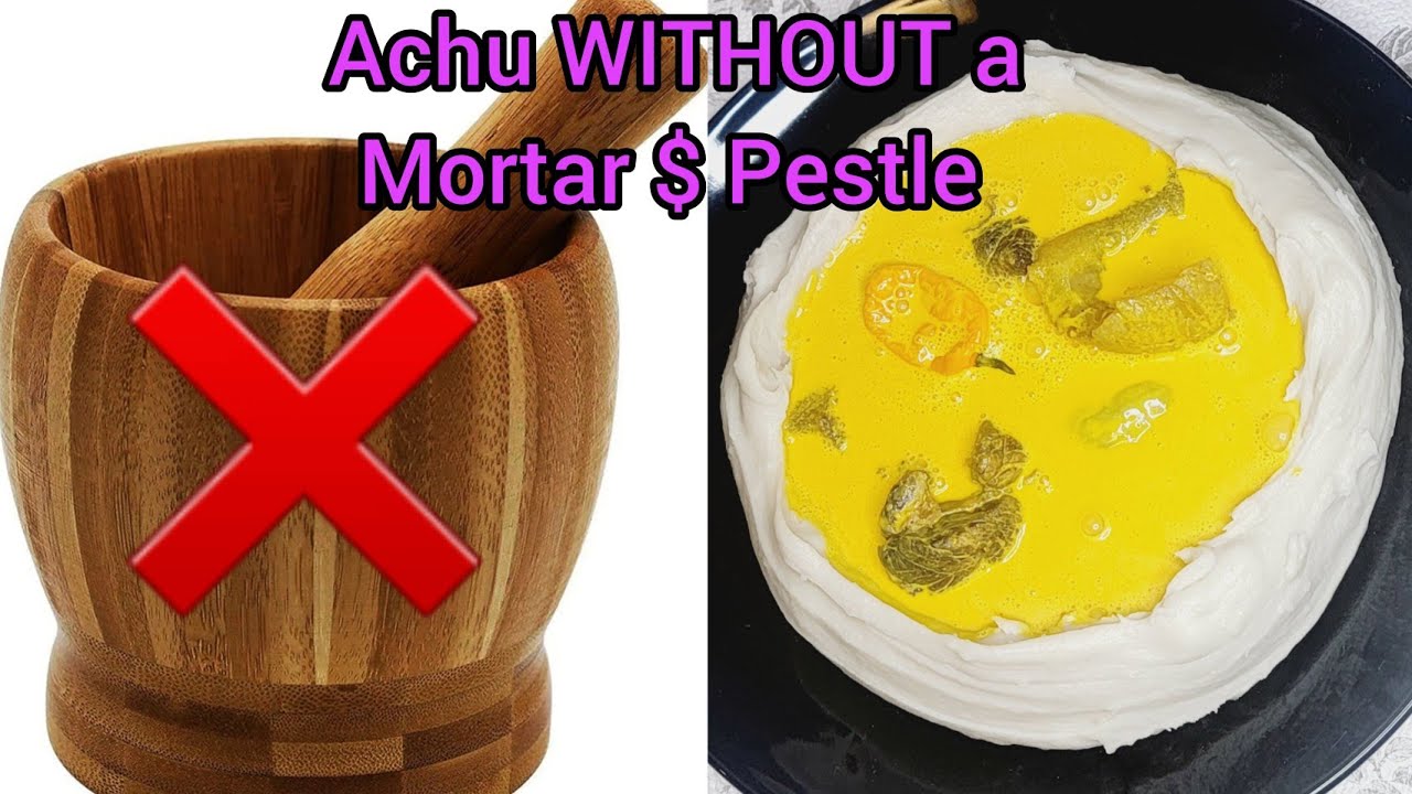 EASY way to make ACHU ( Pounded Cocoyams) without mortar and pestle / Stop the Stress.