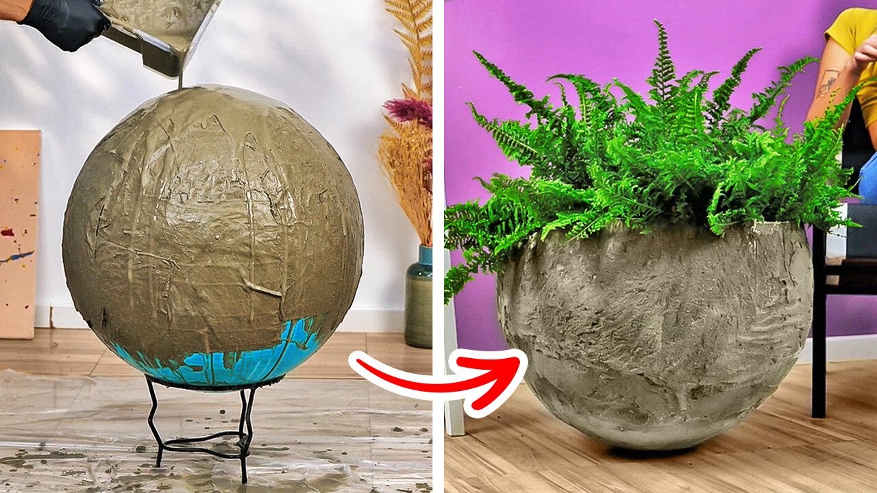 ARTESANATOS INCRÍVEIS COM CIMENTO E IDEIAS SIMPLES PARA DECORAR O SEU LAR