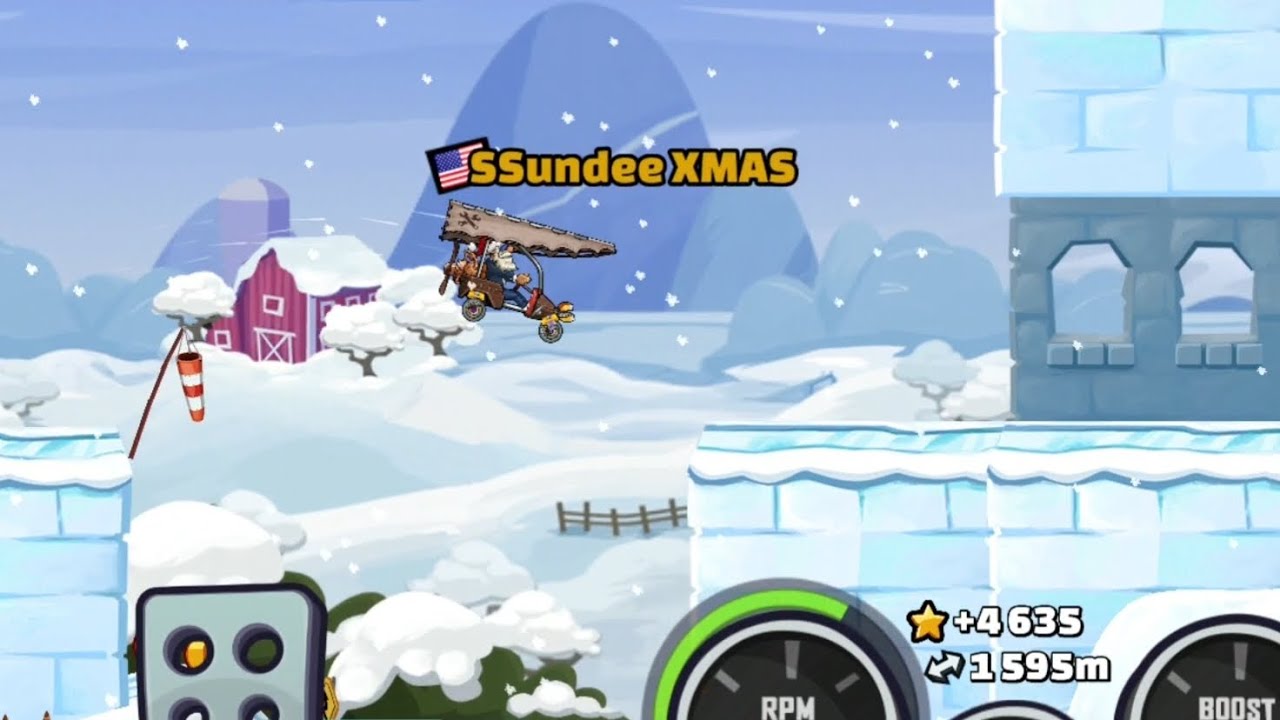 ADVENTURE RECORD: GLIDER IN RAGING WINTER 3,354M - Hill Climb Racing 2