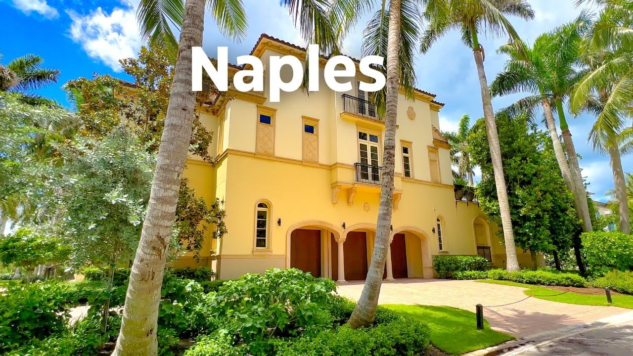 Walking in Old Naples, Florida for 2.5 Hours &mdash; Relaxing 4K Tour | Luxury Homes, 5th Avenue, Beach