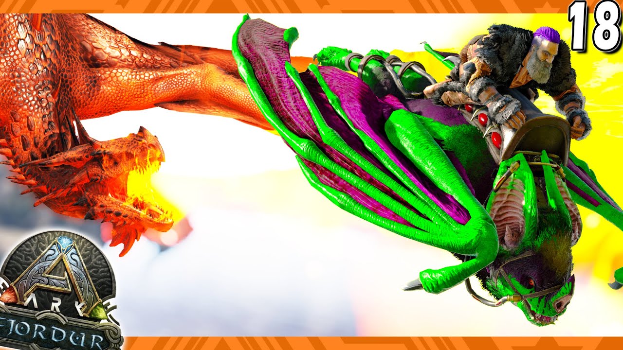 using desmodus to STEAL ALL 4 Wyvern Egg ARK Fjordur