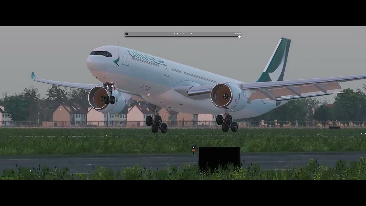 Brussels Arrival runway 25r from Hong Kong
