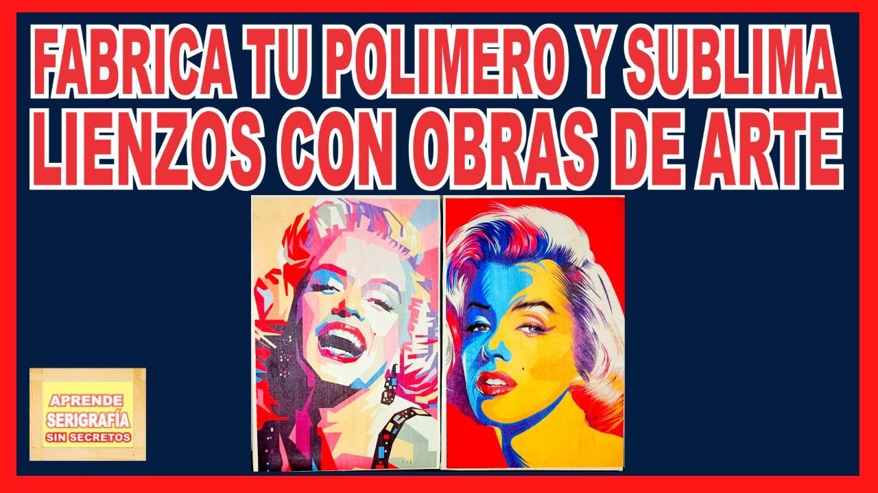 🚀😍CON TU PROPIO POLIMERO SUBLIMA LIENZOS CON OBRAS DE ARTE.