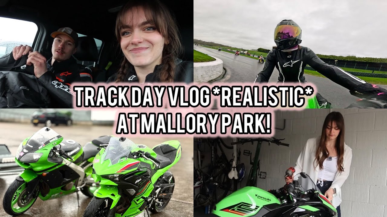 REALISTIC track day vlog! *biker couple*