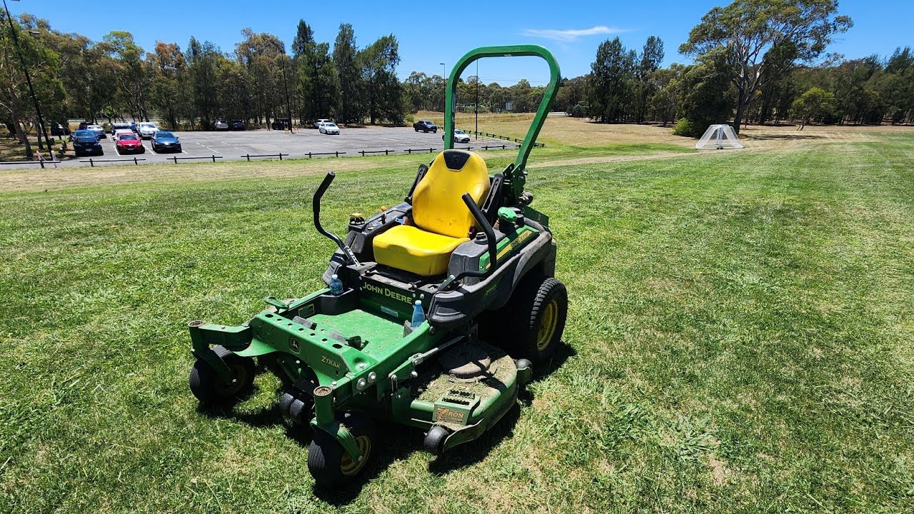 Mowing the Lawn with the John Deere Ztrak Z994R Zero Turn Ride-On Lawnmower