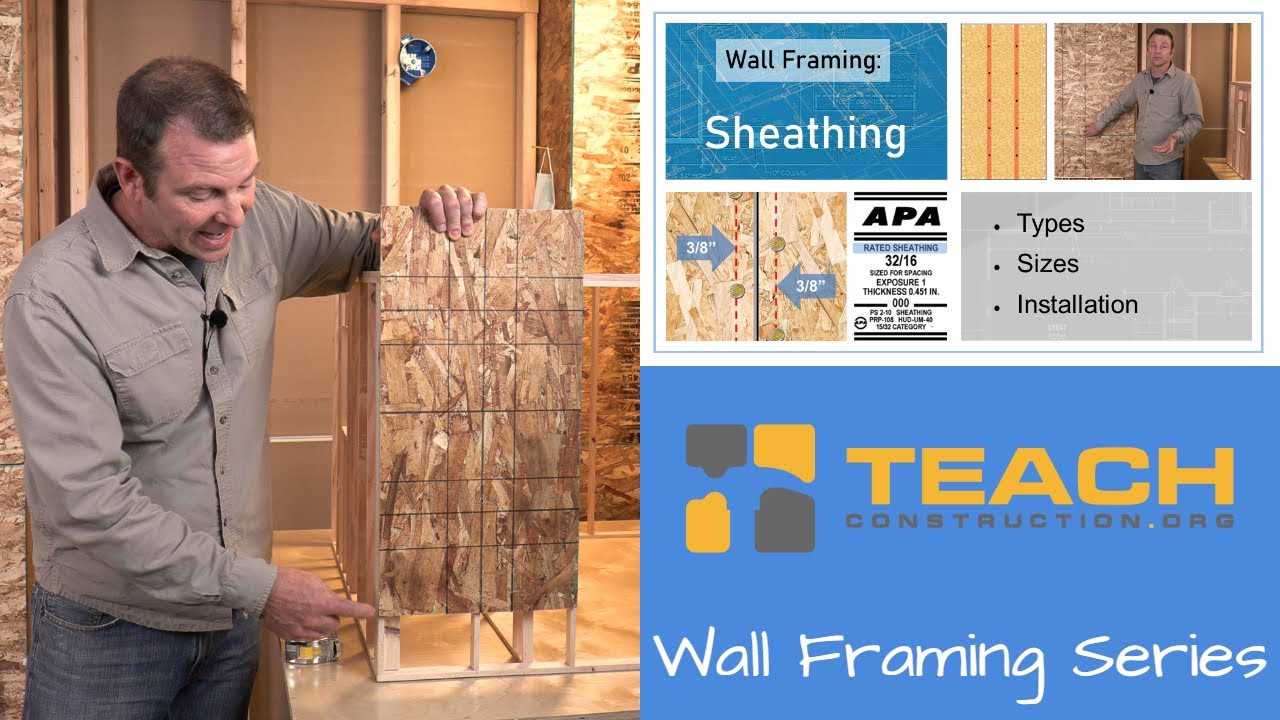 Урок об обшивке стен в жилищном строительстве — TEACH Construction Trades Training