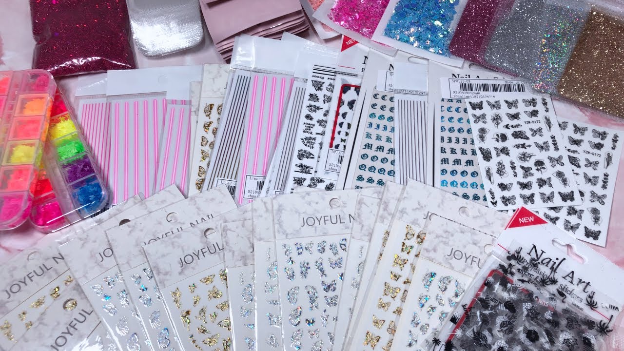 INVENTORY NAIL HAUL| NAIL SUPPLY HAUL| NAIL TECH HAUL|  NAIL HAUL| NAIL CRYSTALS| NAIL GLITTERS