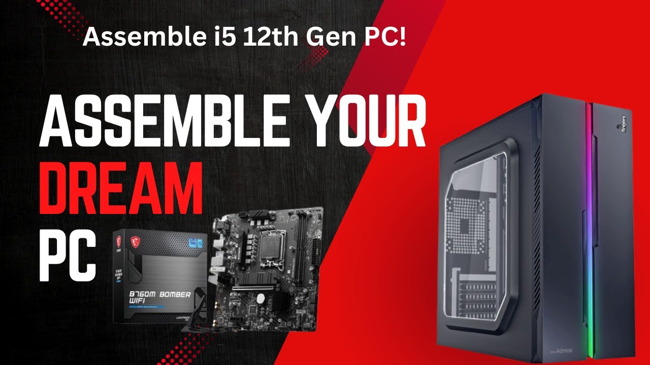 How to Build a Powerful Core i5-12th Gen PC | MSI B760M MotherBoard | Step-by-Step