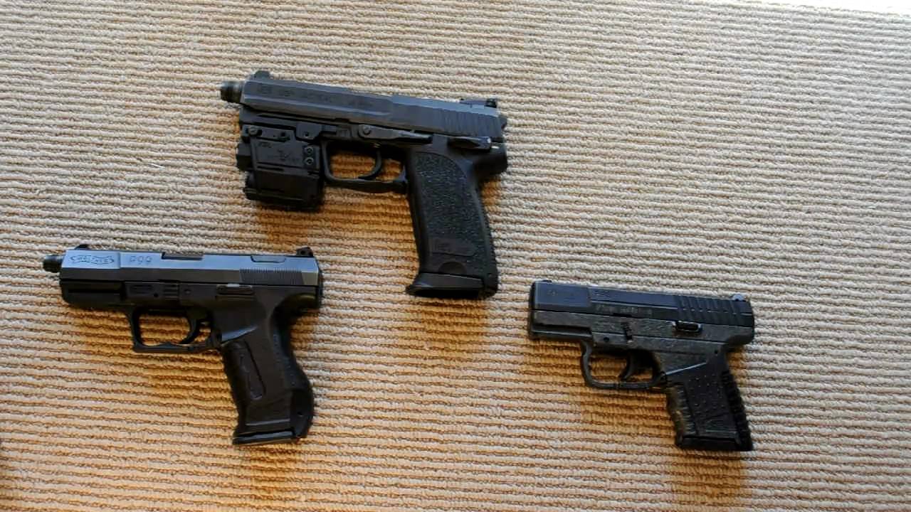 A look at the Walther and H&K magazine release system