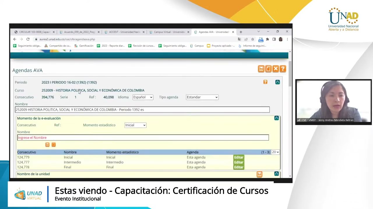 Capacitación: Certificación de Cursos