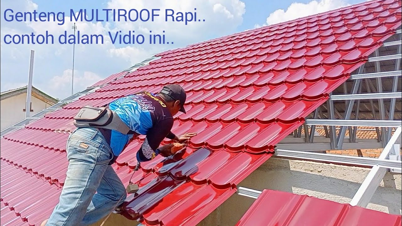 cara memasang genteng multiroof