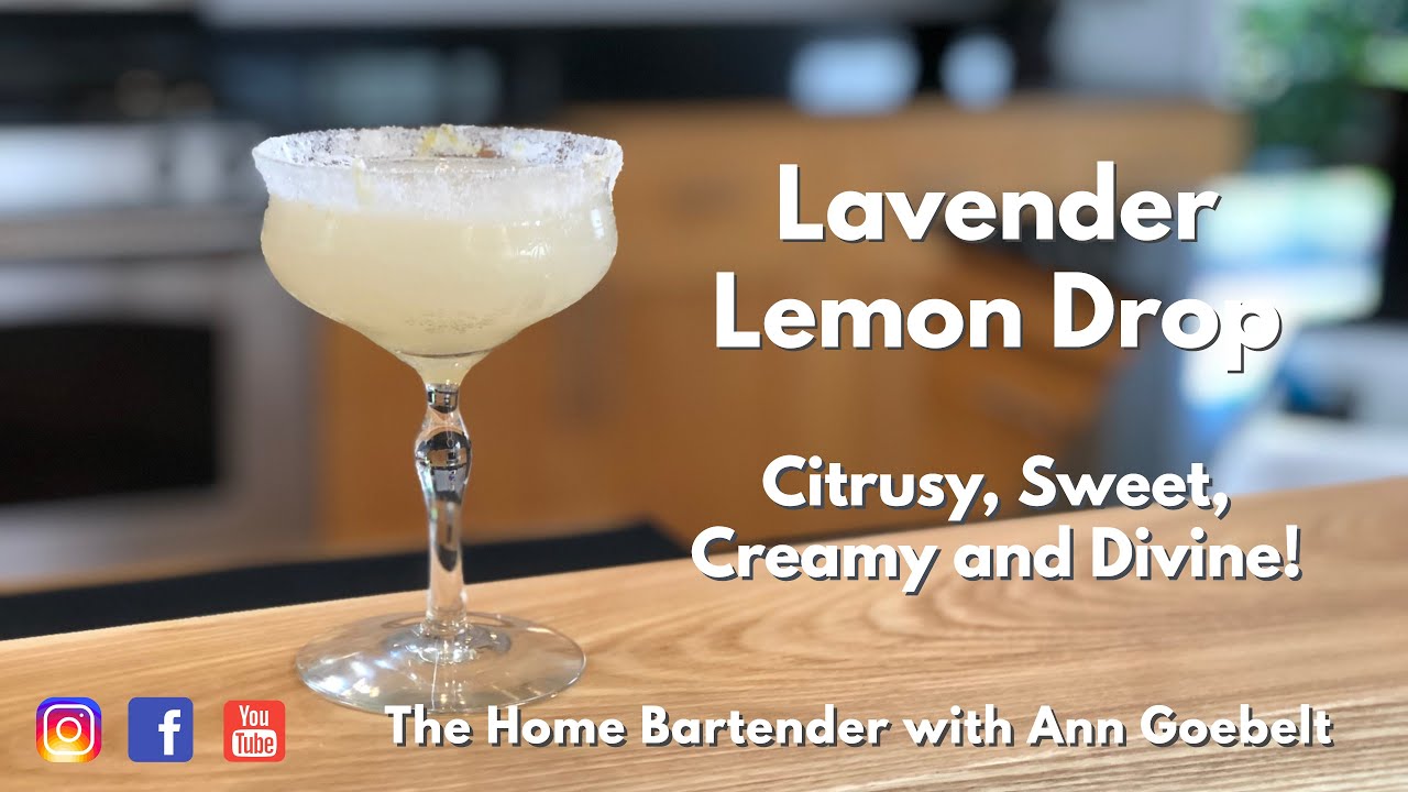Lavender Lemon Drop | A Yummy Vanilla Vodka and Lavender Cocktail.