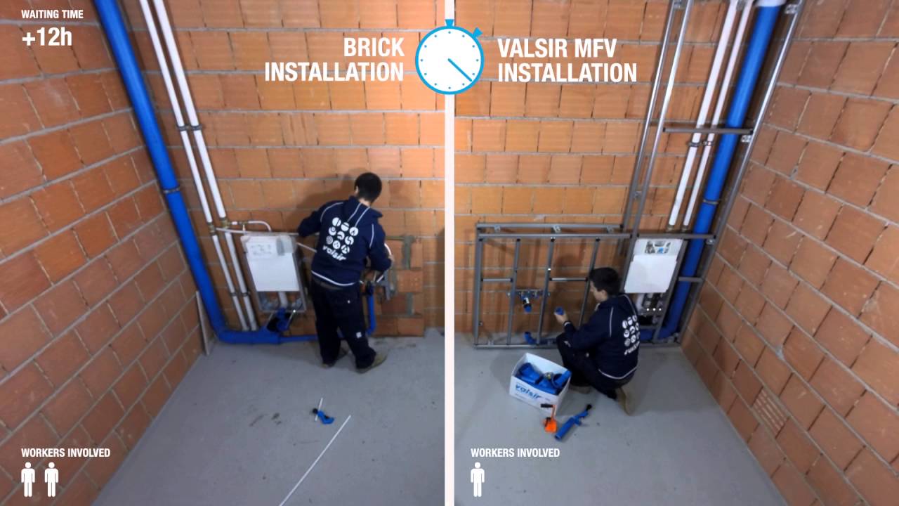 MFV: Easy and fast installation system for sanitary appliances