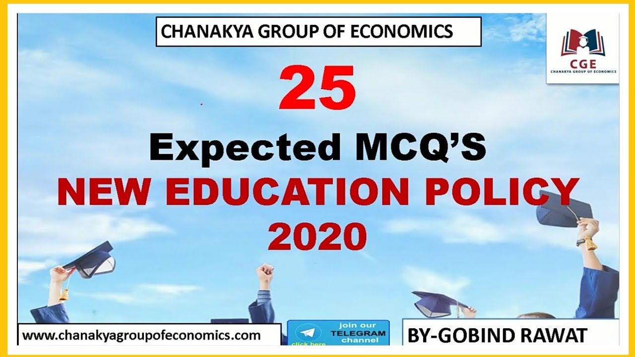 25 Expected MCQ'S on NEP-2020||New education policy 2020|| Gobind Rawat