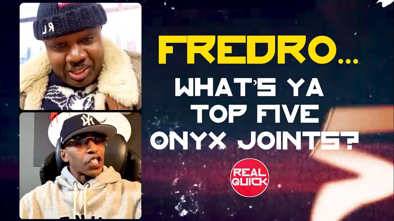 REAL QUICK: Hip-Hop legend Fredro Starr tells us his TOP 5 ONYX joints 🤯 