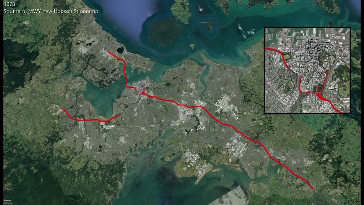 Auckland Motorway Network Evolution