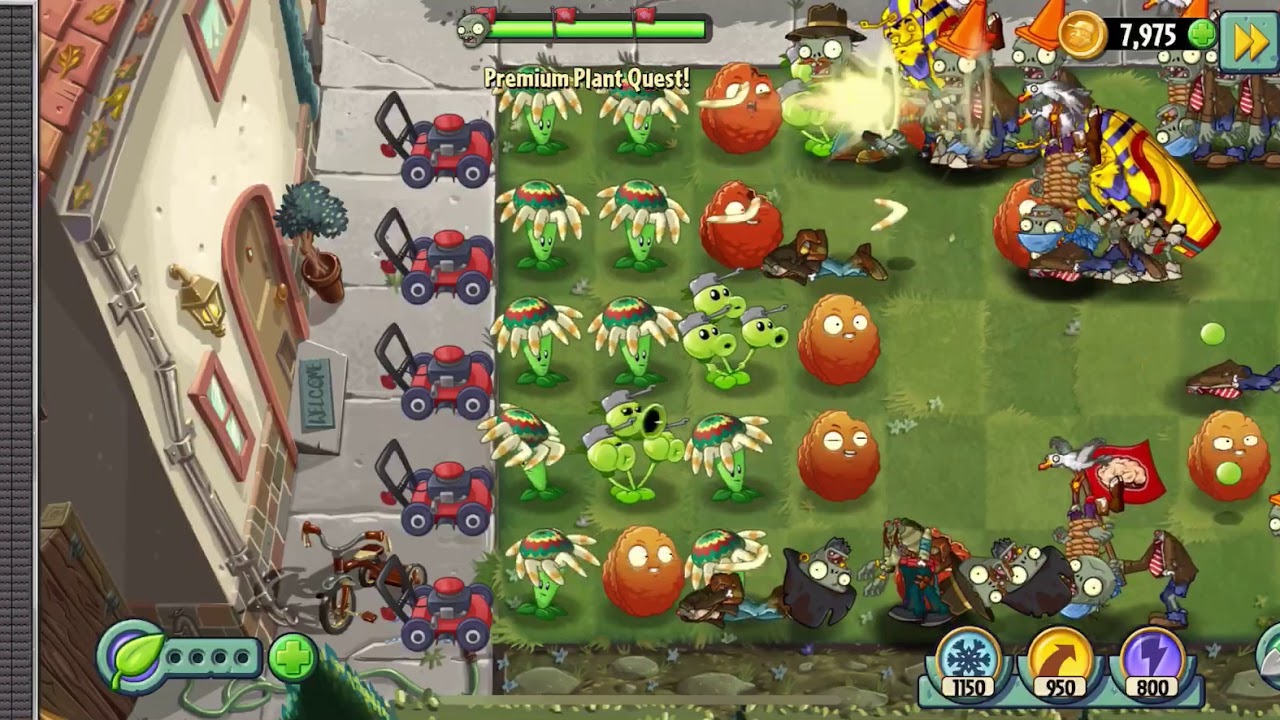Plants vs Zombies 2 Nooo! The chicken ate my brains & stopped me from winning 60 exploding nuts!