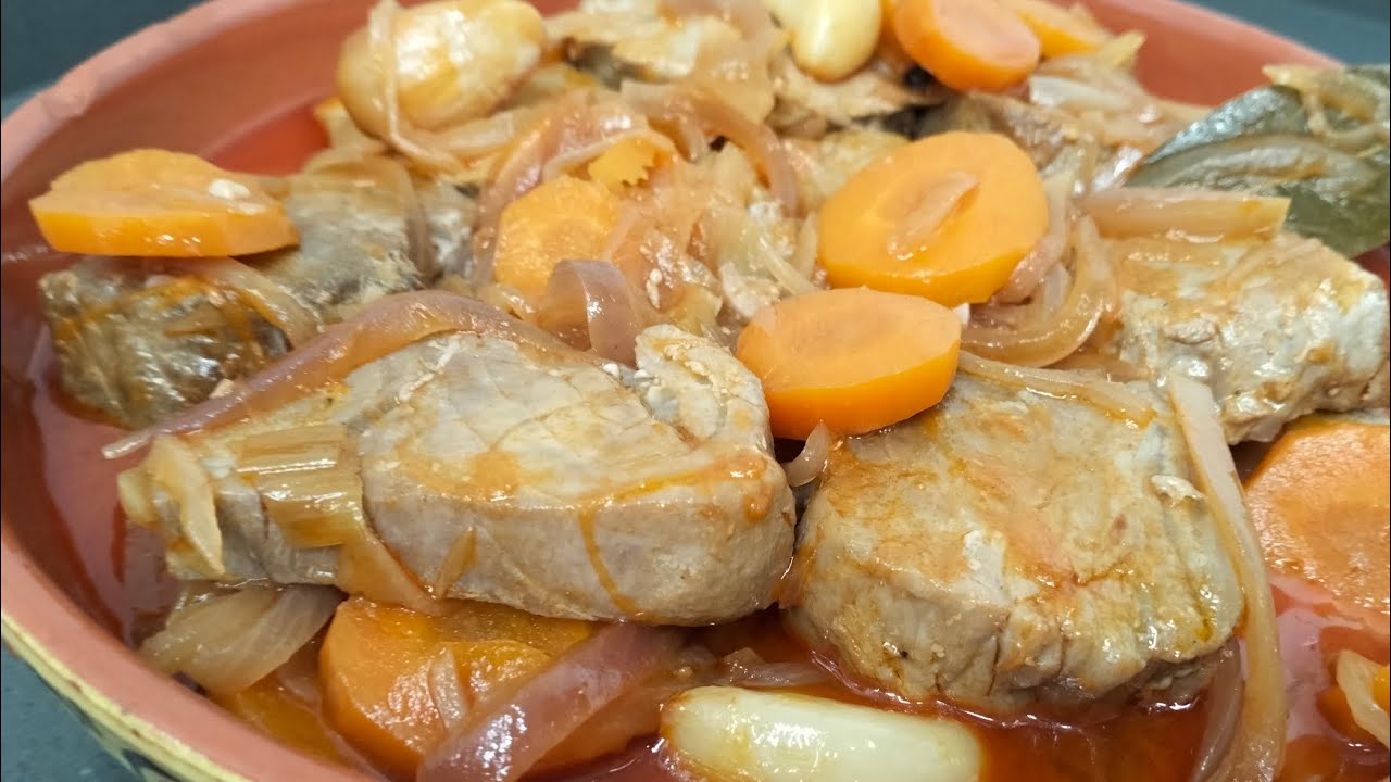 Atún en escabeche/Atún escabechado/Atún fresco en escabeche