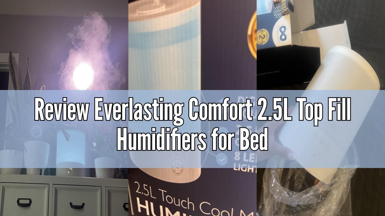 Review Everlasting Comfort 2.5L Top Fill Humidifiers for Bedroom, Quiet Ultrasonic Cool Mist Humidif