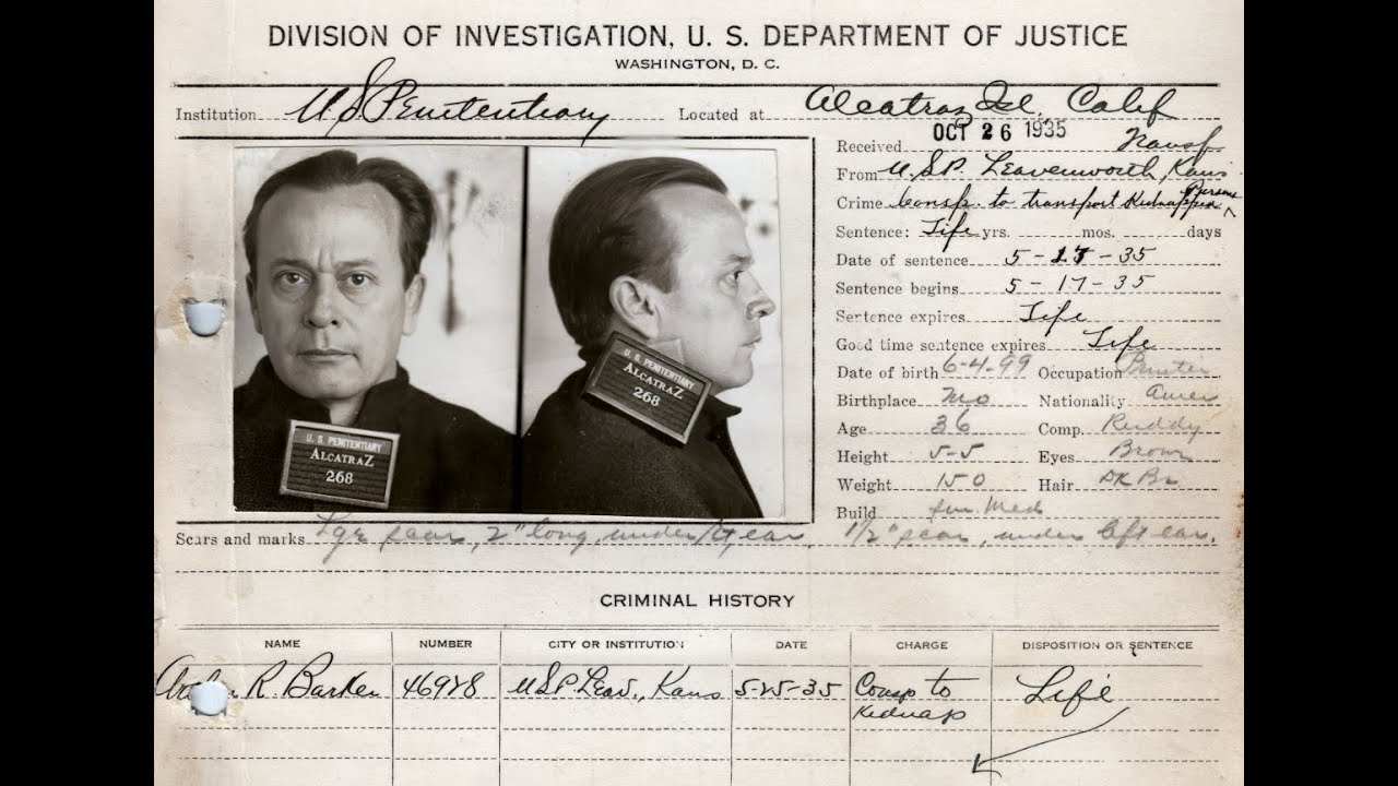 Doc Barker's Failed and Deadly Escape Attempt from Alcatraz Island: A Former Prisoner's Perspective
