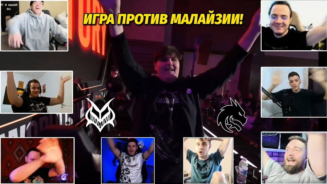 Реакция игроков на игру TEAM SPIRIT vs TEAM VAMOS | STREAMERS REACTION TO M6