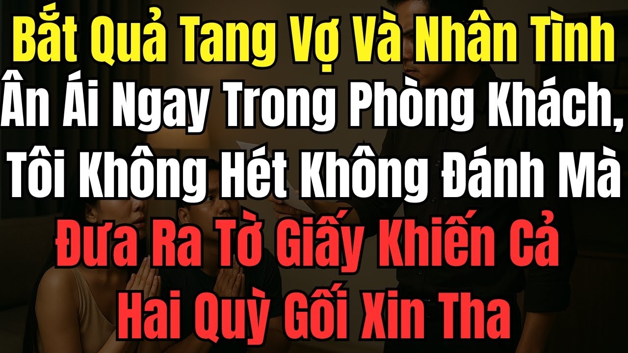Bắt Quả Tang Vợ Và Nhân Tình Ân Ái Ngay Trong Phòng Khách, Tôi Không Hét Không Đánh Mà Đưa Ra Tờ Giấ