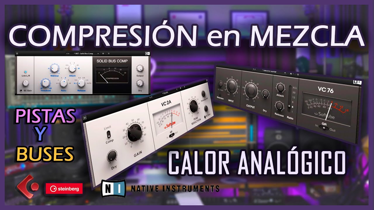 COMPRESIÓN de AUDIO en la MEZCLA, PISTAS y BUSES