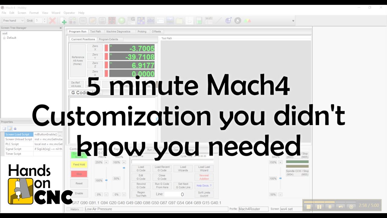Mach4 5 Minute Tutorial: Integrate custom sensors/inputs
