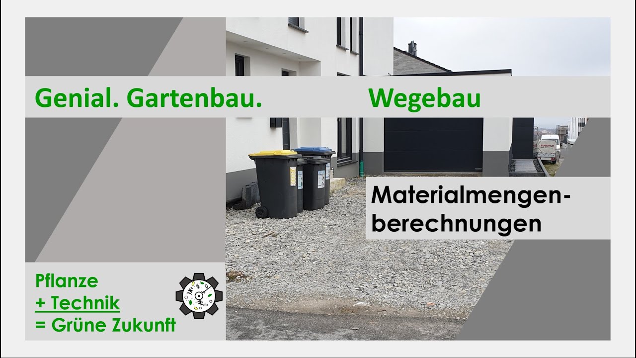 Wegebau | Materialmengenberechnungen | Tutorial #12