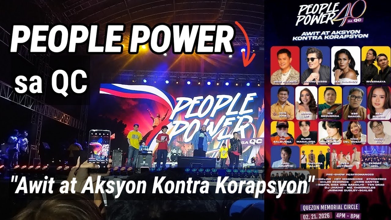 PEOPLE POWER sa QC / Napadaan lng Sulit ang Free Concert !