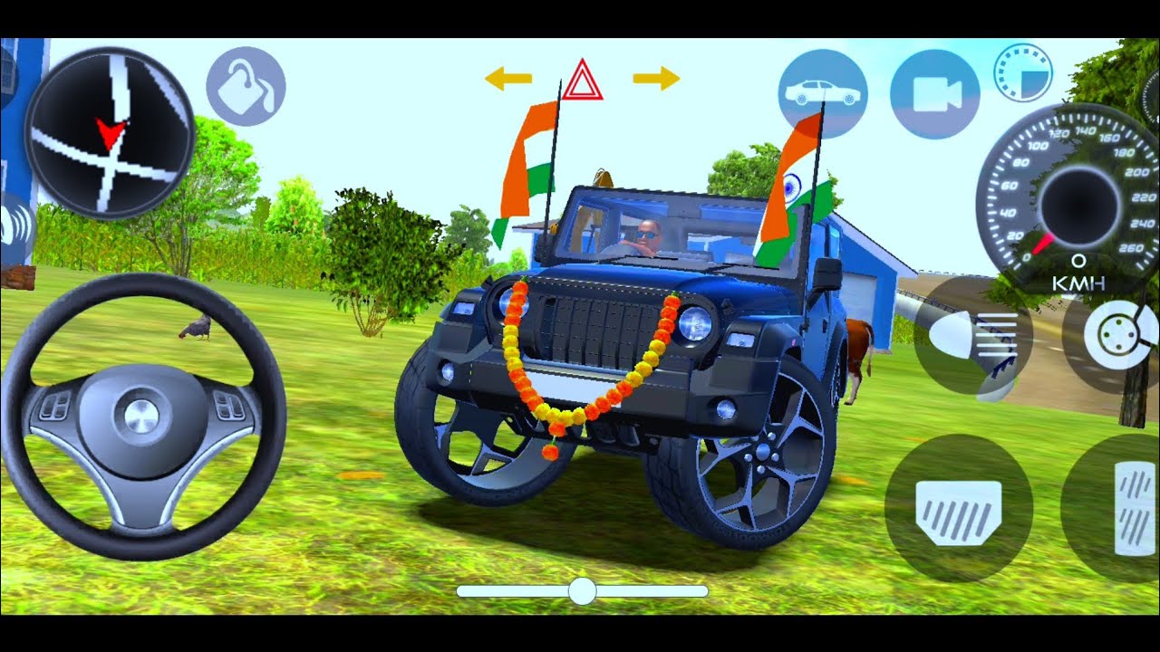 Modified Mahindra Thar😈Games:Indian Black Thar (Gadi Wala Games) Car Game Android Game - #2026