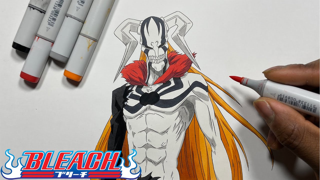 How To Draw Ichigo Vasto Lorde Step By Step Tutorial! - Bleach