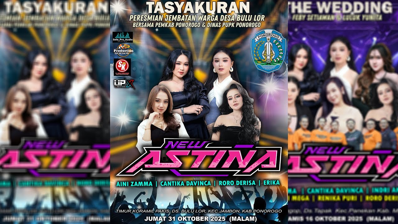 LIVE NEW ASTINA MINI TASYAKURAN PERESMIAN JEMBATAN BULU LOR JAMBON PONOROGO