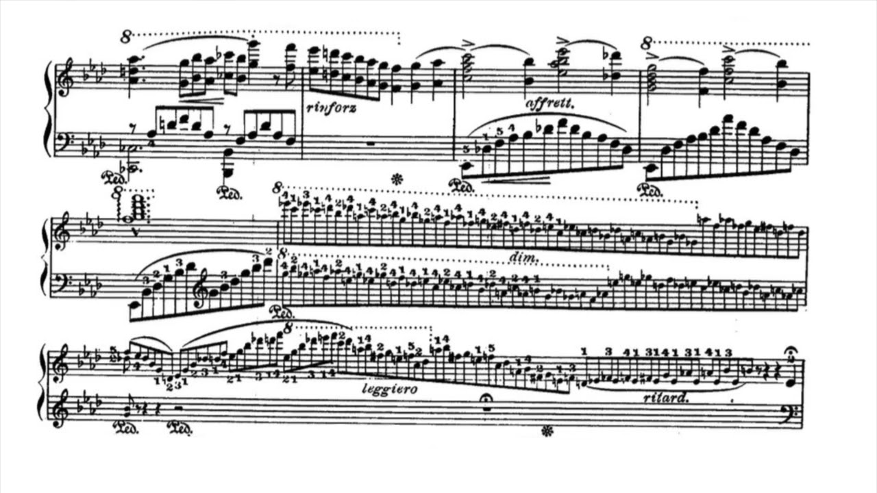 Liszt: Liebestraum No. 3 - S.541 - Rubinstein - [Audio+Score]
