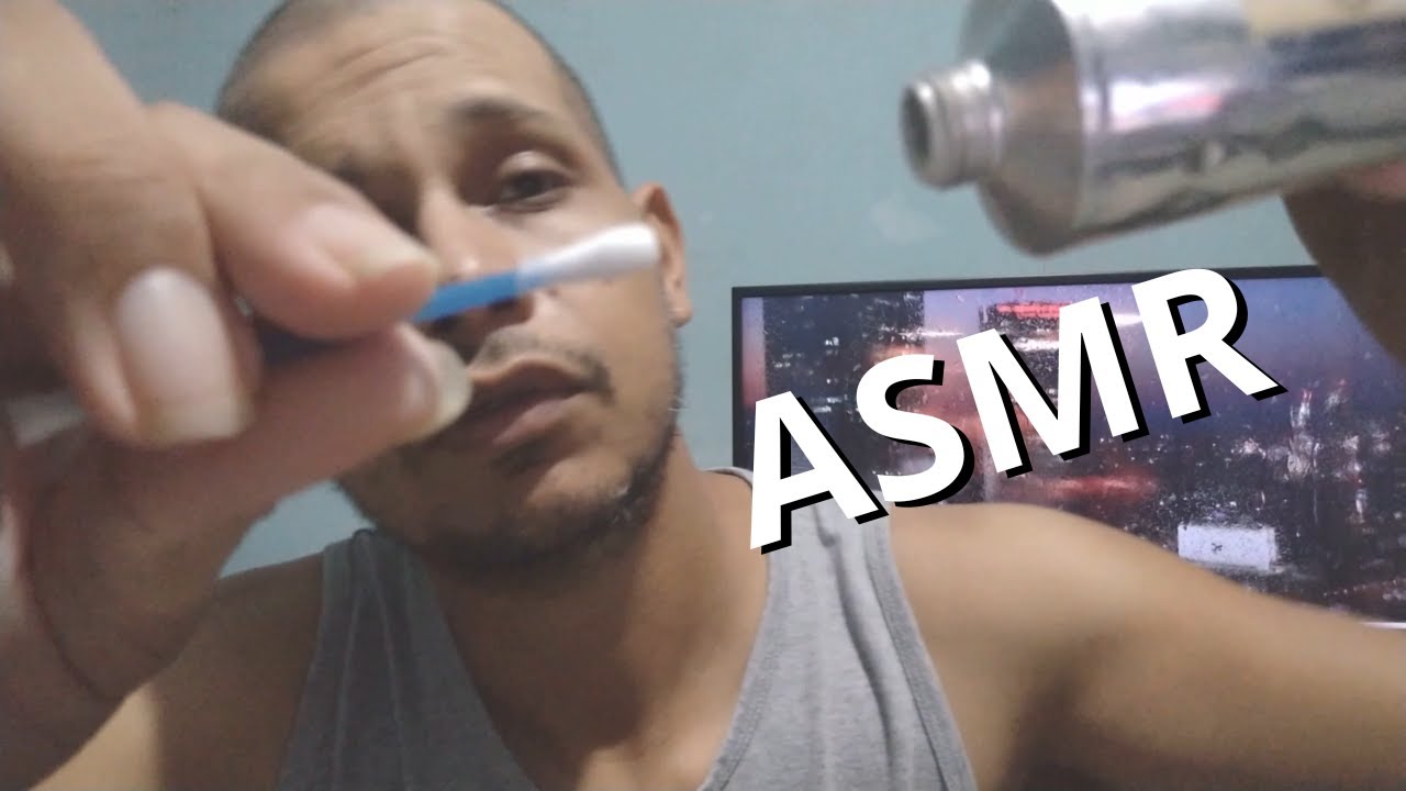 ASMR CASEIRO: CUIDANDO DE VOCÊ, DOS SEUS MACHUCADOS (sussurros, sons de boca, pincel na tela) #asmr