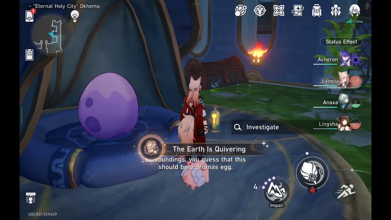 [Honkai: Star Rail Achievement] The Earth Is Quivering: Touch The Strange Egg Inside Dromas Workshop