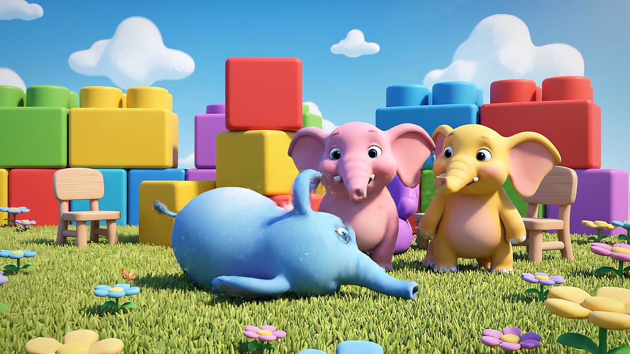 Ocho Pequeñas Piscinas de Pelotas de Juguete ¡A Saltar! | Canciones Infantiles y Colores
