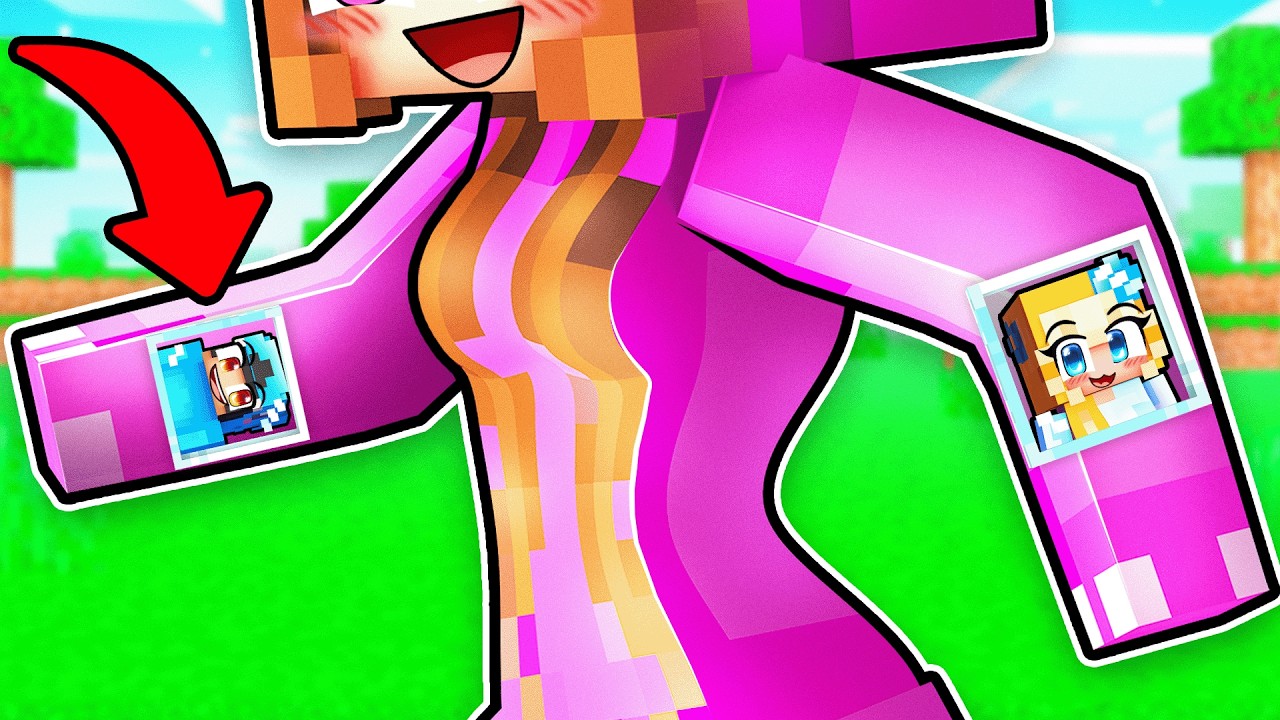 Omz & Crystal Built a House Inside Lily's hand in Minecraft!