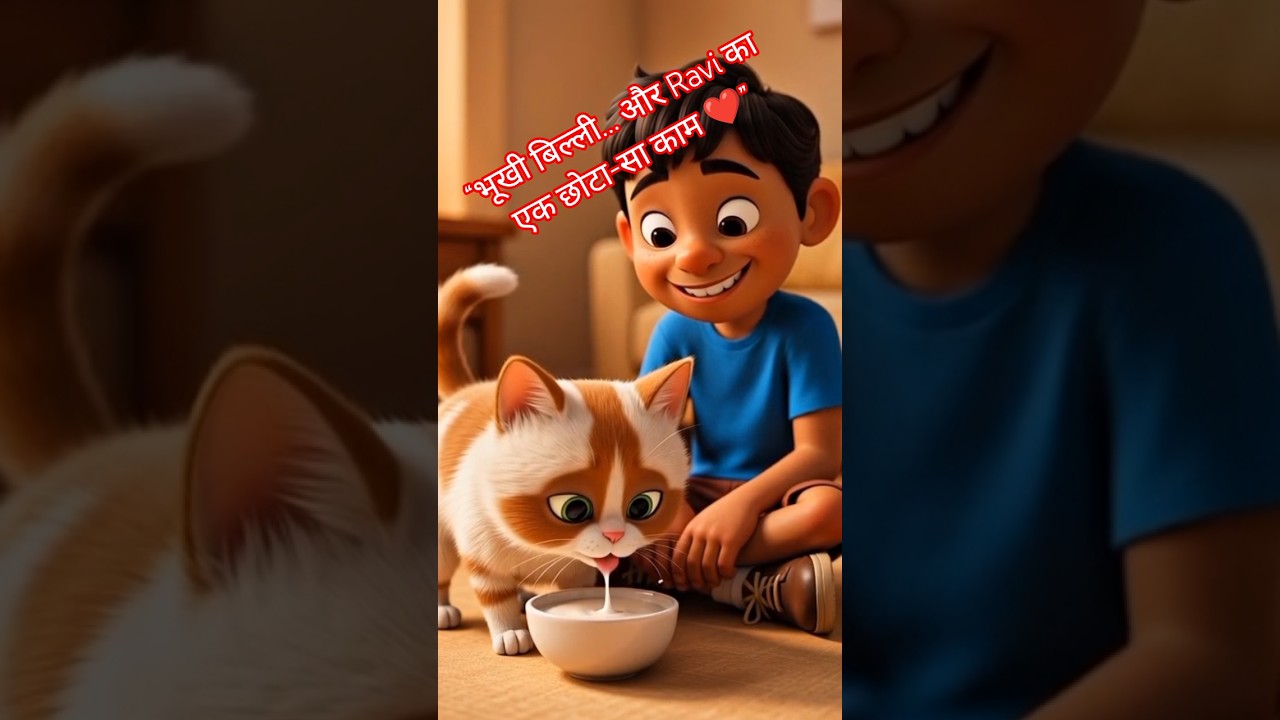 Ravi aur Billi 🐱 | Moral Story in Hindi | Heart Touching Story ❤️ 