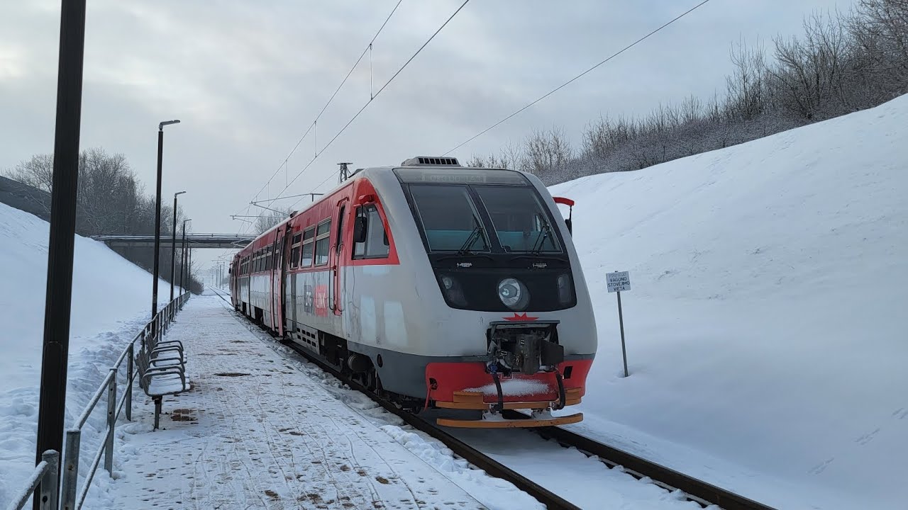 RA2 train route Vilnius - Airport