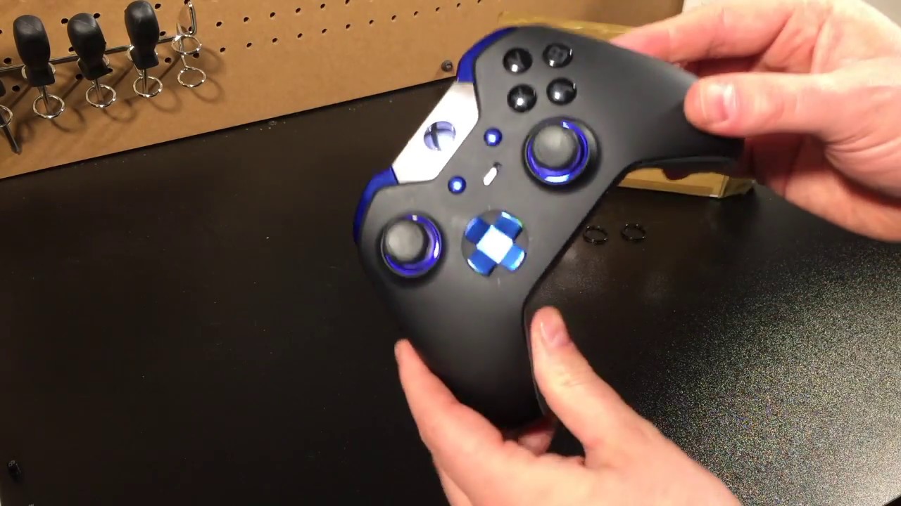 Trash to Treasure:  Xbox One Elite Controller with Halo Accents.