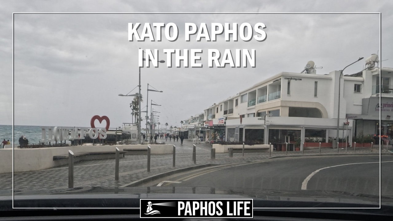 The Hotel Strip and Kato Paphos In The Rain