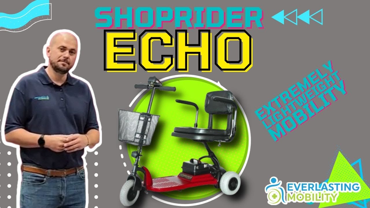 Shoprider Echo SL73 Lightweight 3 Wheel Travel Mobility Scooter [2024]