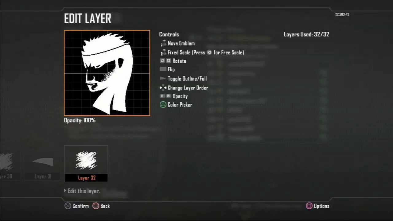 Metal Gear Solid - Snake silhouette Emblem (Black Ops 2)
