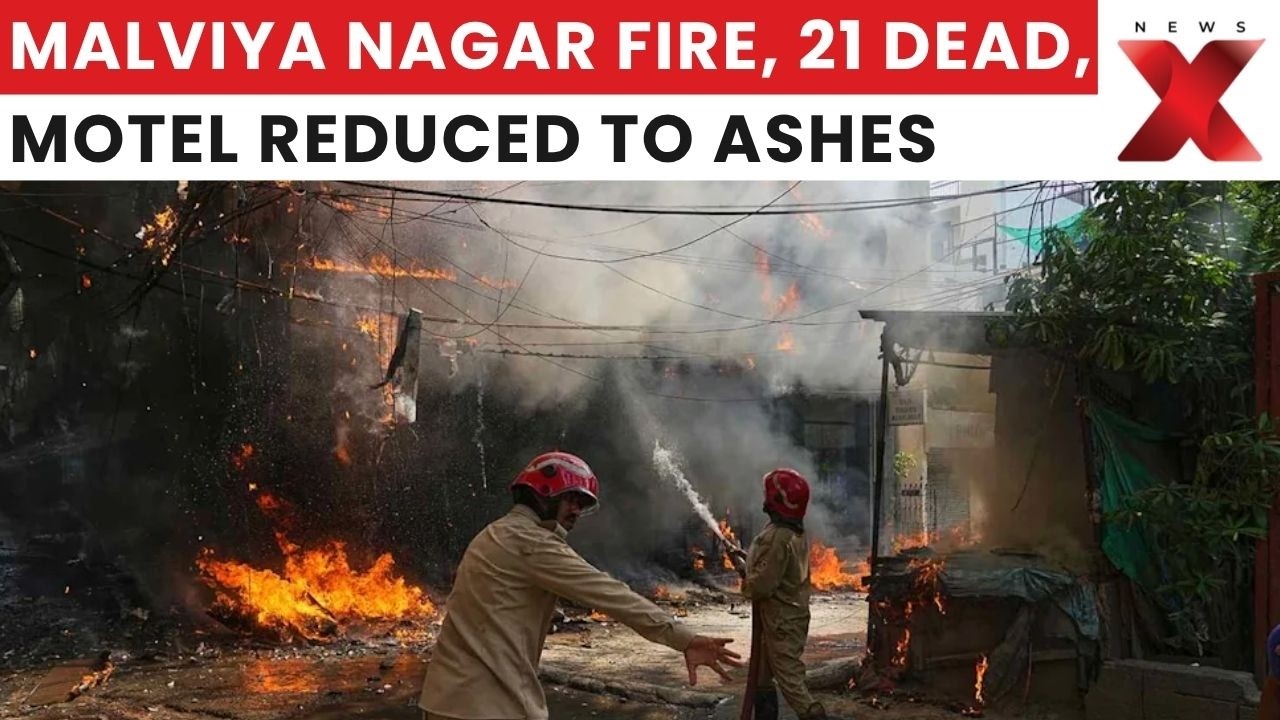 Malviya Nagar Fire Aftermath: NewsX captures charred motel a day after tragedy | Latest News | NewsX