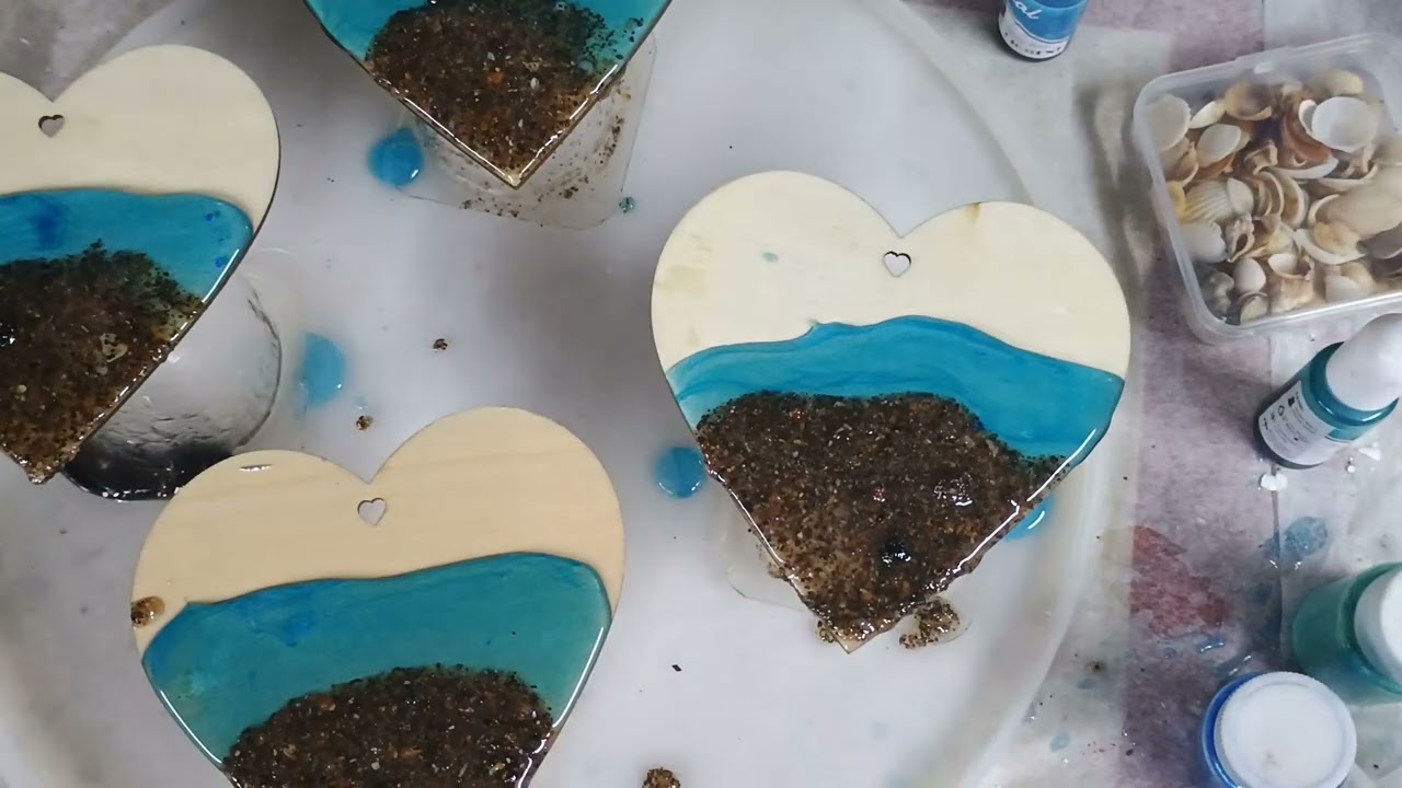 Resin heart goes wrong