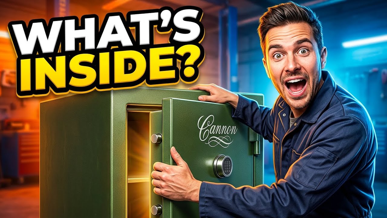 Full video, Opening huge cannon safe.
